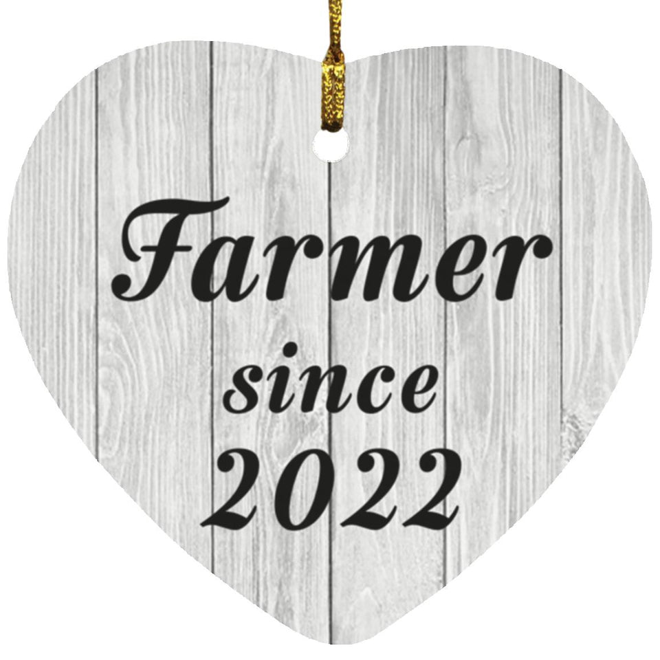 Farmer Since 2022 - Heart Ornament F