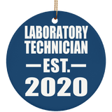 Laboratory Technician Established EST. 2020 - Circle Ornament