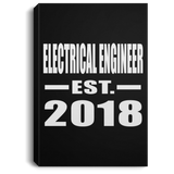 Electrical Engineer Established EST. 2018 - Canvas Portrait