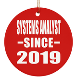 Systems Analyst Since 2019 - Circle Ornament