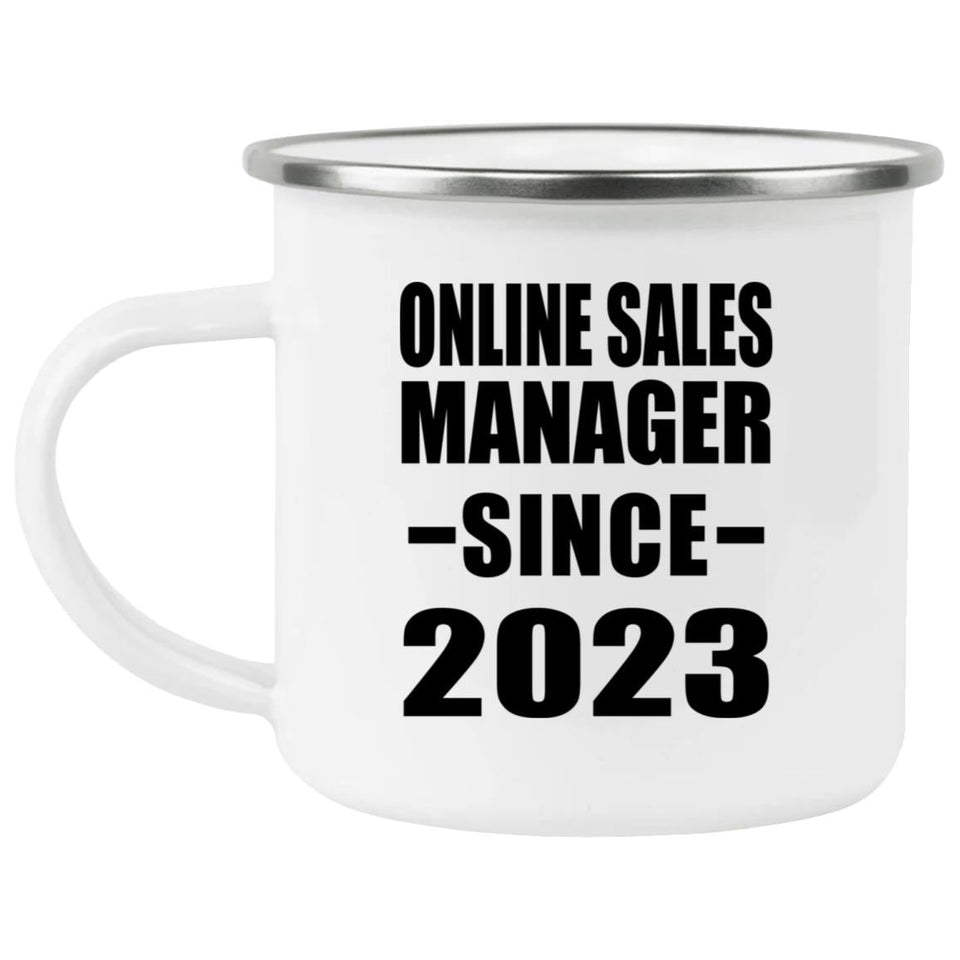 Online Sales Manager Since 2023 - 12oz Camping Mug