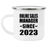 Online Sales Manager Since 2023 - 12oz Camping Mug