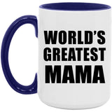 World's Greatest Mama - 15oz Accent Mug Purple
