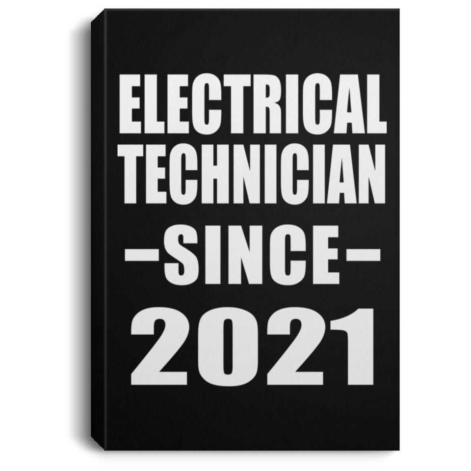 Electrical Technician Since 2021 - Canvas Portrait