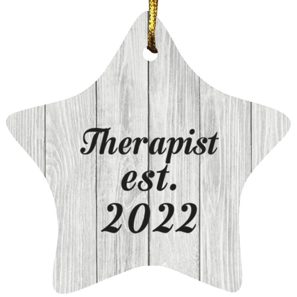 Therapist Established Est. 2022 - Star Ornament F