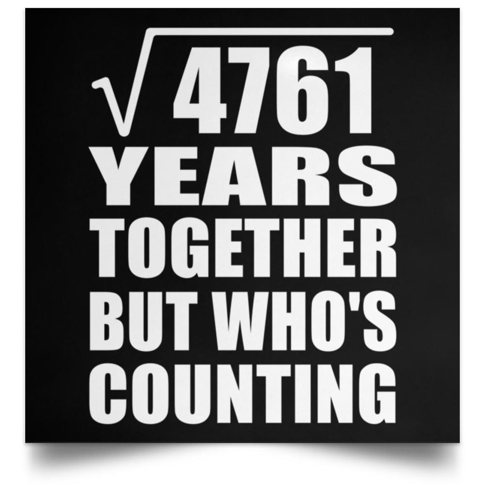 69th Anniversary Square Root of 4761 Years Who's Counting - Poster Square