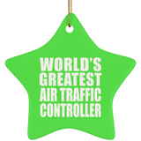 World's Greatest Air Traffic Controller - Star Ornament