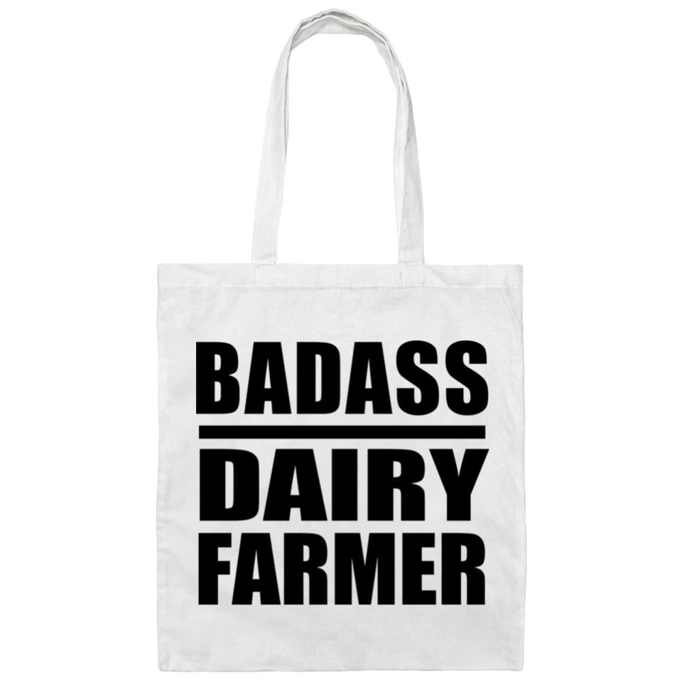 Badass Dairy Farmer - Tote Bag White