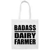 Badass Dairy Farmer - Tote Bag White
