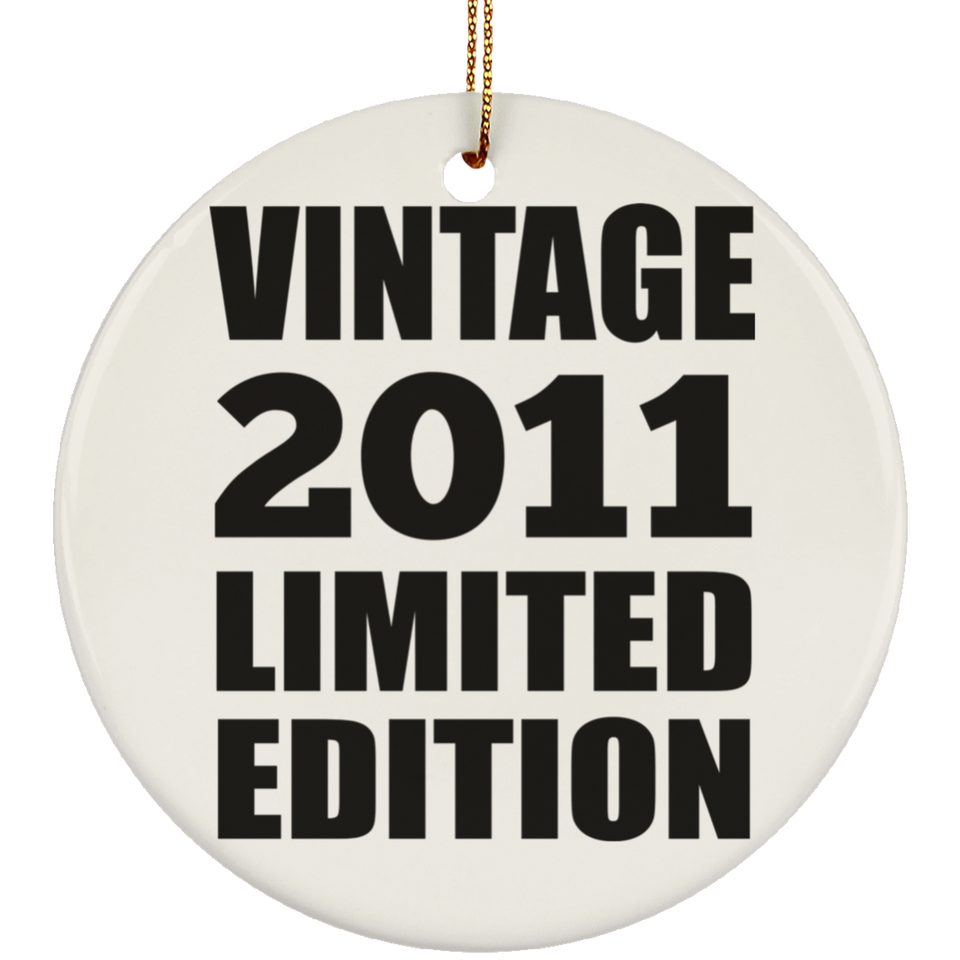 13th Birthday Vintage 2011 Limited Edition - Circle Ornament