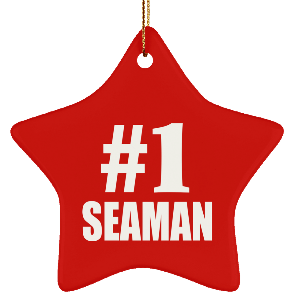 Number One #1 Seaman - Star Ornament