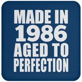 38th Birthday Made In 1986 Aged to Perfection - Drink Coaster