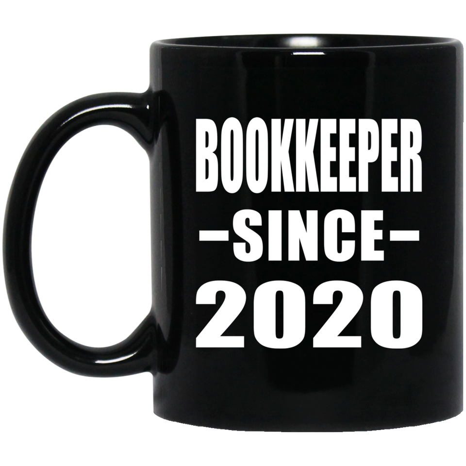 Bookkeeper Since 2020 - 11oz Coffee Mug Black