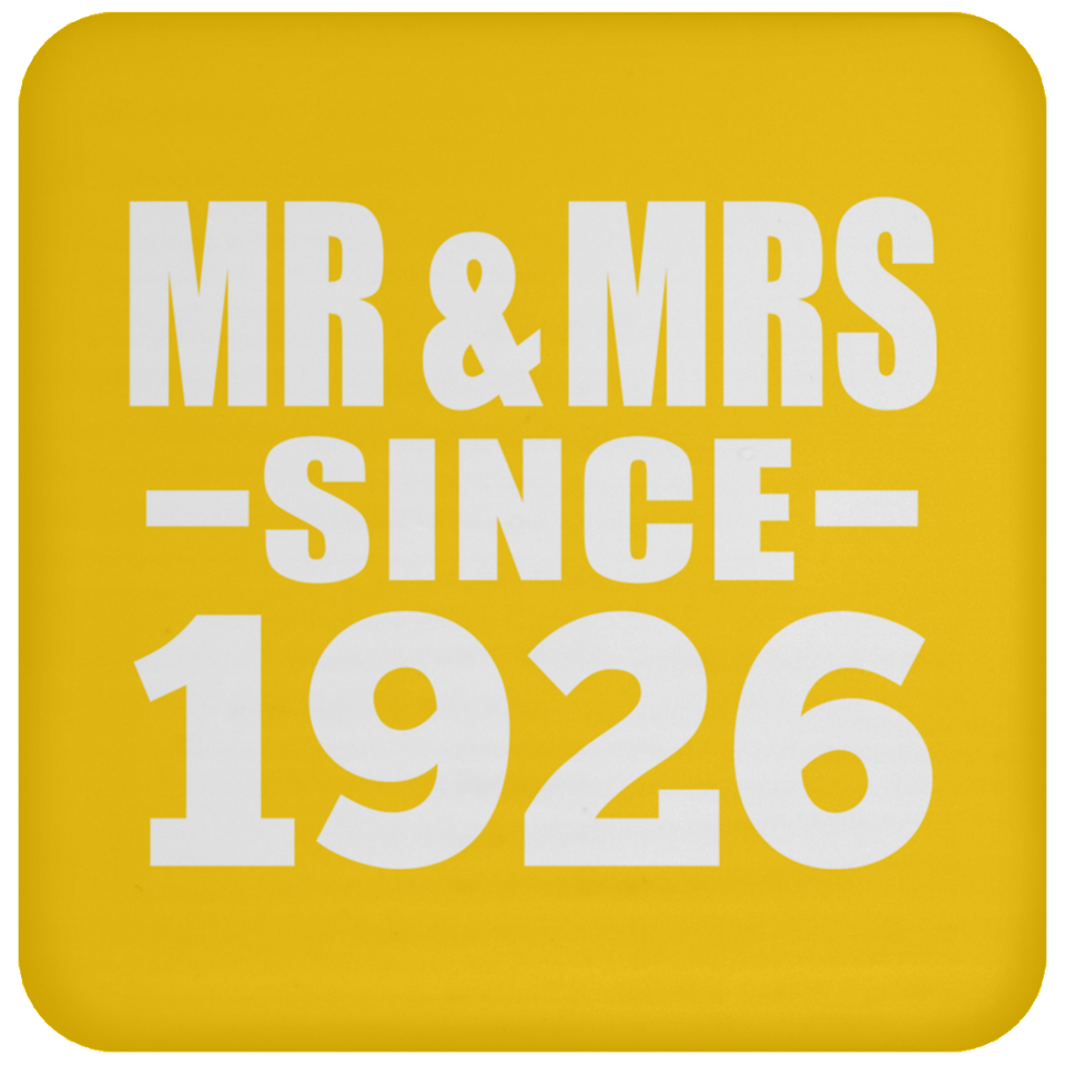 98th Anniversary Mr & Mrs Since 1926 - Drink Coaster