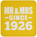 98th Anniversary Mr & Mrs Since 1926 - Drink Coaster