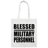 Blessed Military Personnel - Tote Bag White