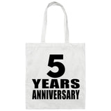 5th Anniversary 5 Years - Tote Bag White