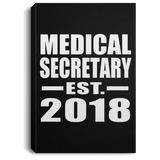 Medical Secretary Established EST. 2018 - Canvas Portrait
