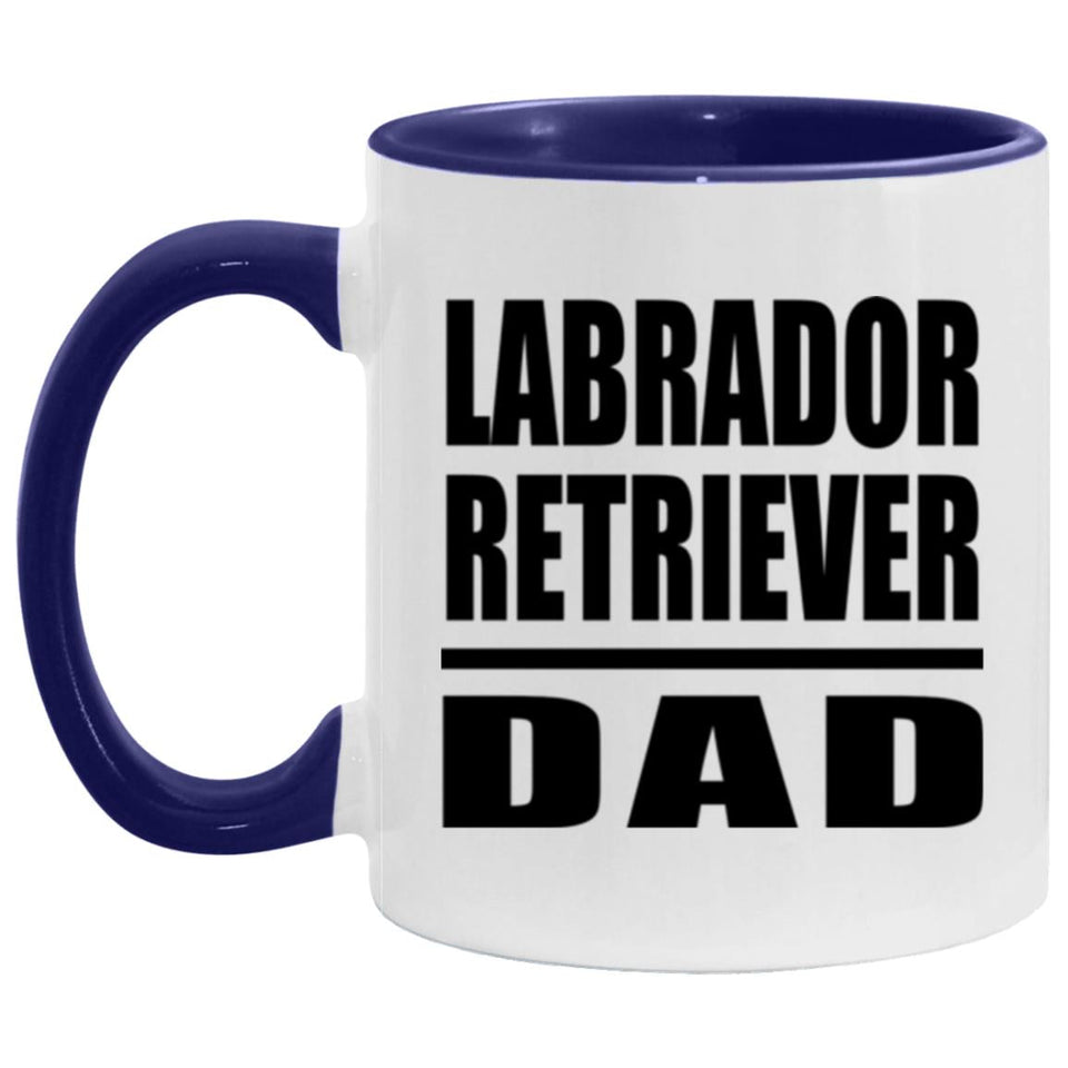 Labrador Retriever Dad - 11oz Accent Mug Purple
