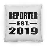Reporter Established EST. 2019 - Throw Pillow