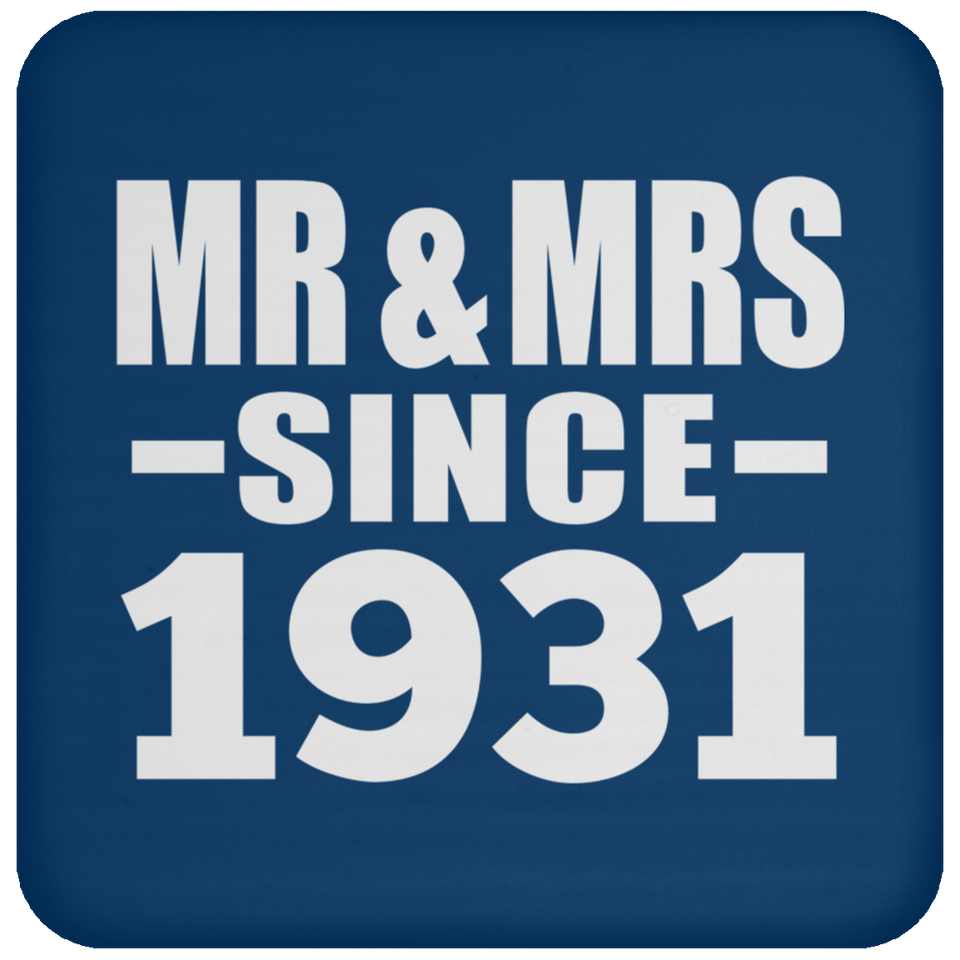 93rd Anniversary Mr & Mrs Since 1931 - Drink Coaster