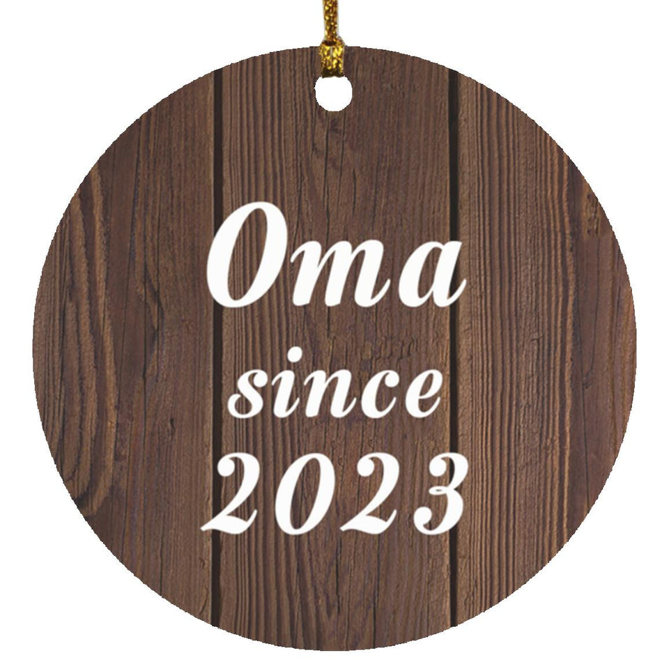 Oma Since 2023 - Circle Ornament D