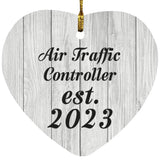 Air Traffic Controller Established Est. 2023 - Heart Ornament F