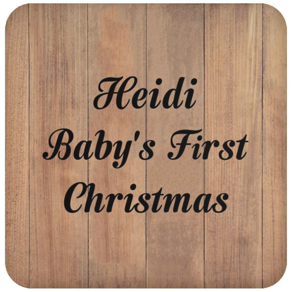 Heidi Baby's First Christmas - Drink Coaster C