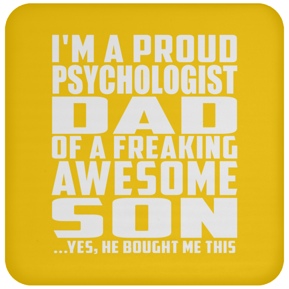 Proud Psychologist Dad Of Awesome Son - Drink Coaster