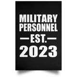Military Personnel Established EST. 2023 - Poster Portrait