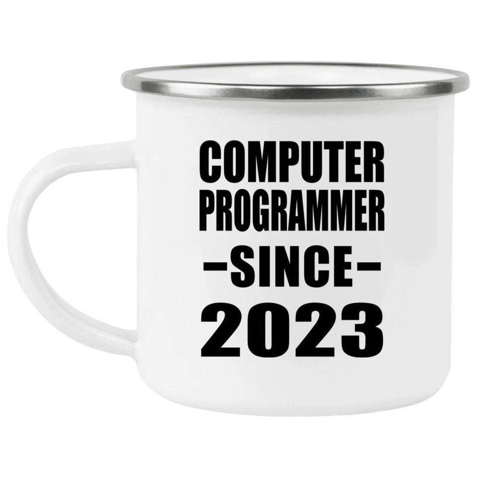 Computer Programmer Since 2023 - 12oz Camping Mug