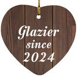 Glazier Since 2024 - Heart Ornament D