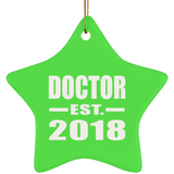 Doctor Est. 2018 - Star Ornament
