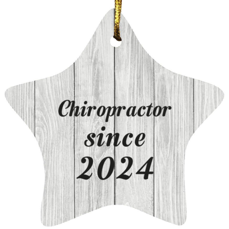 Chiropractor Since 2024 - Star Ornament F