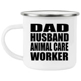 Dad Husband Animal Care Worker - 12oz Camping Mug