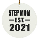 Step Mom Established EST. 2021 - Circle Ornament