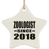 Zoologist Since 2018 - Star Ornament