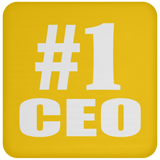 Number One #1 CEO - Drink Coaster