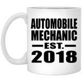 Automobile Mechanic Established EST. 2018 - 11 Oz Coffee Mug