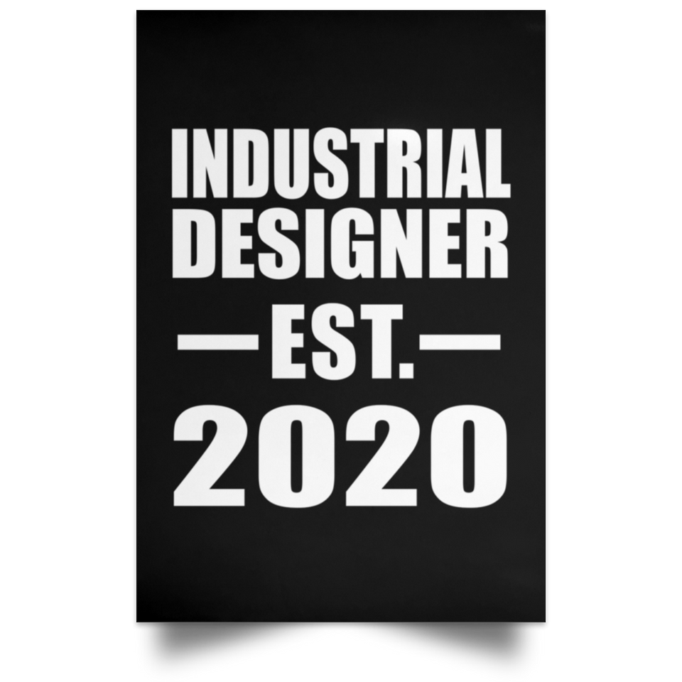 Industrial Designer Established EST. 2020 - Poster Portrait
