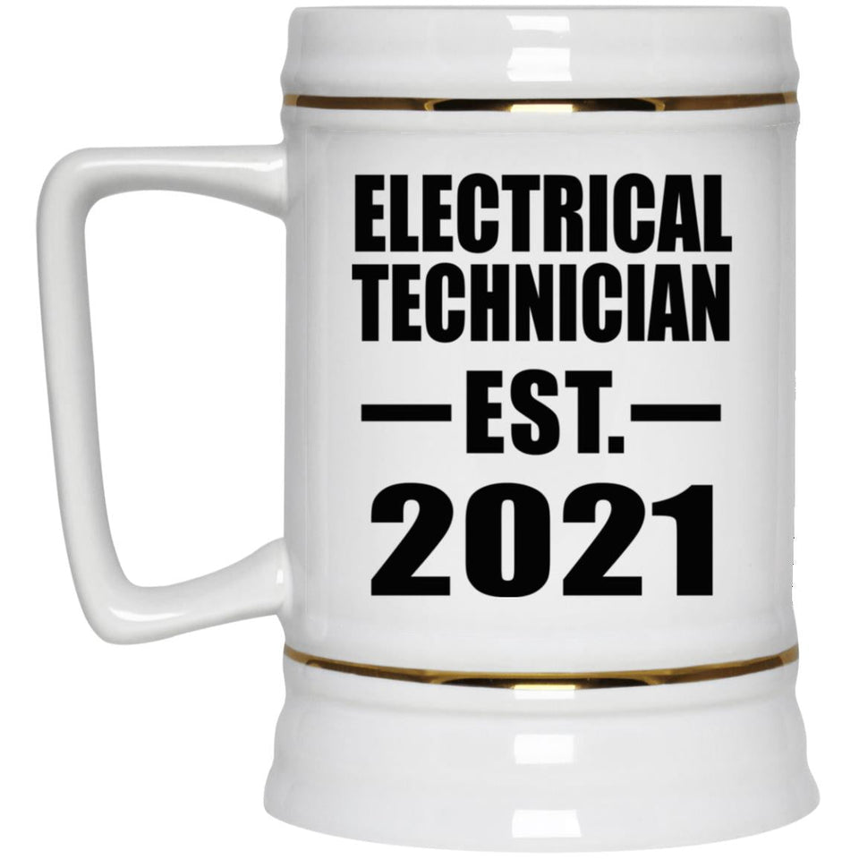 Electrical Technician Established EST. 2021 - Beer Stein