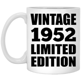 72nd Birthday Vintage 1952 Limited Edition - 11oz Coffee Mug
