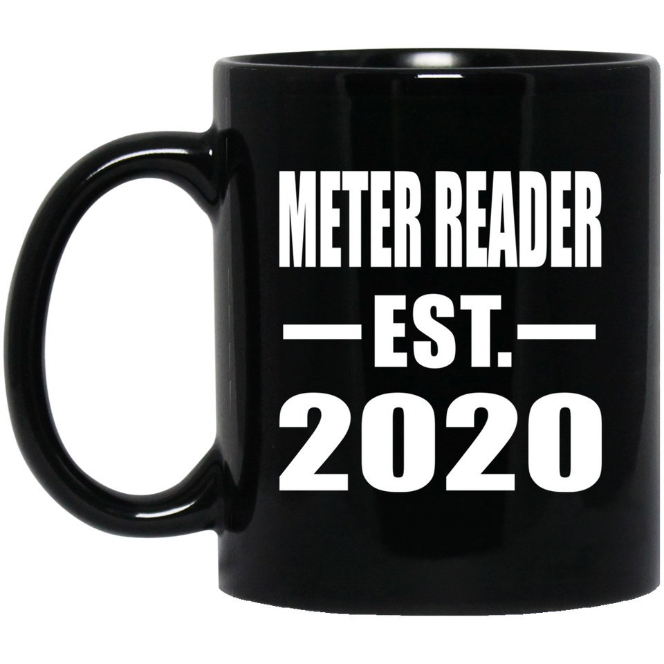 Meter Reader Established EST. 2020 - 11oz Coffee Mug Black