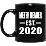 Meter Reader Established EST. 2020 - 11oz Coffee Mug Black
