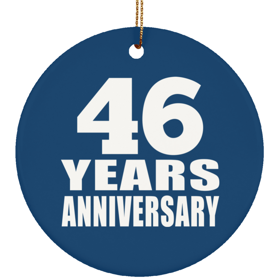 46th Anniversary 46 Years Anniversary - Circle Ornament
