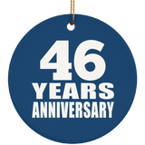 46th Anniversary 46 Years Anniversary - Circle Ornament