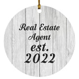 Real Estate Agent Established Est. 2022 - Circle Ornament F