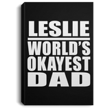 Leslie World's Okayest Dad - Canvas Portrait