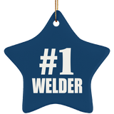 Number One #1 Welder - Star Ornament