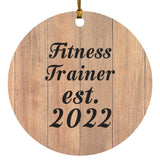 Fitness Trainer Established Est. 2022 - Circle Ornament C